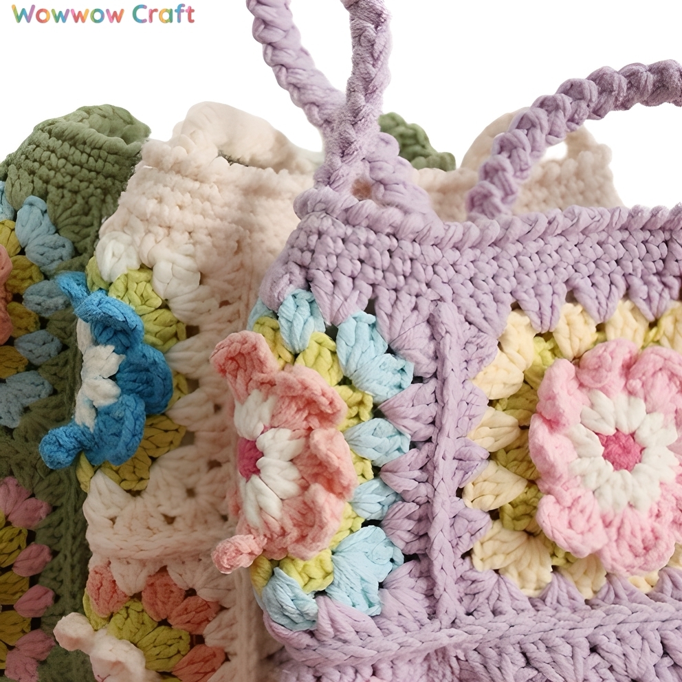 Crochet Granny Square Mini Crossbody Bag - Crochet Shoulder Bags,handmade crochet bags, custom amigurumi dolls, woven tote bags, eco-friendly gifts, unique crochet toys, organic yarn crafts, personalized crochet, handmade plushies, boho crochet accessories, sustainable handmade gifts